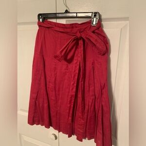 Burberry magenta women's wrap skirt small-medium